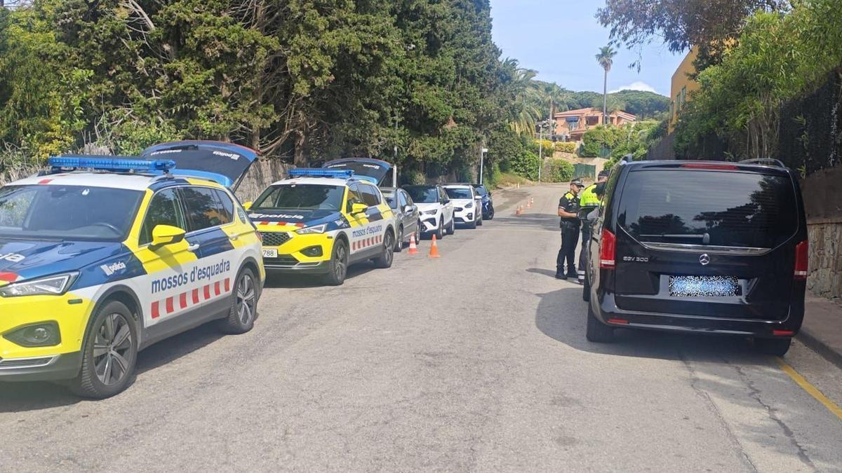 Imatge durant el control de taxis