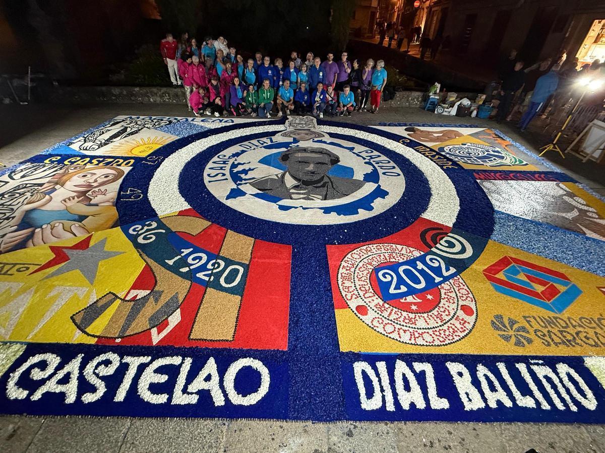 Alfombristas do Morrazo na gran alfombra no corazón de Galicia Alfombristas do Morrazo na gran alfombra no corazón de Galicia