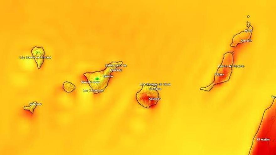 La Aemet alerta de un episodio de fuerte viento en Canarias este jueves