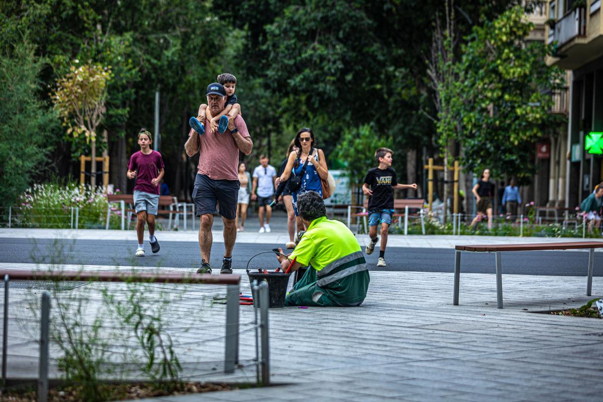 Escenas inesperadas de la Superilla del Eixample