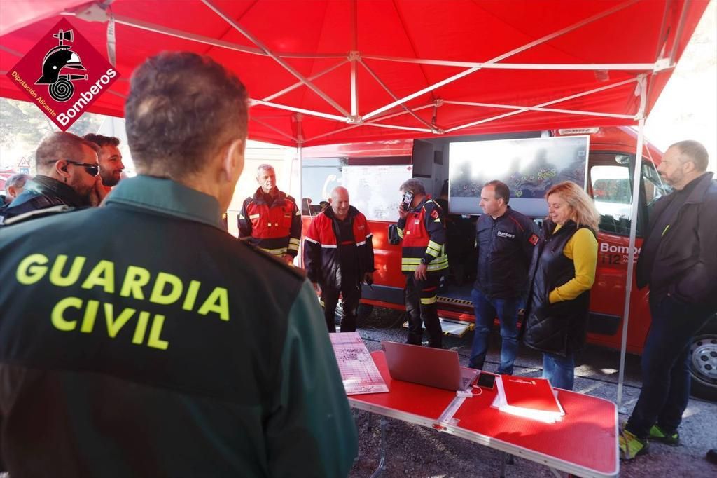 Estas son las imágenes del incendio de Altea Hills y el Mascarat