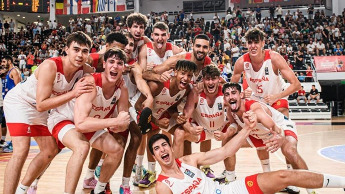 España peleará por el oro en la Eurobasket Sub-20 masculino.