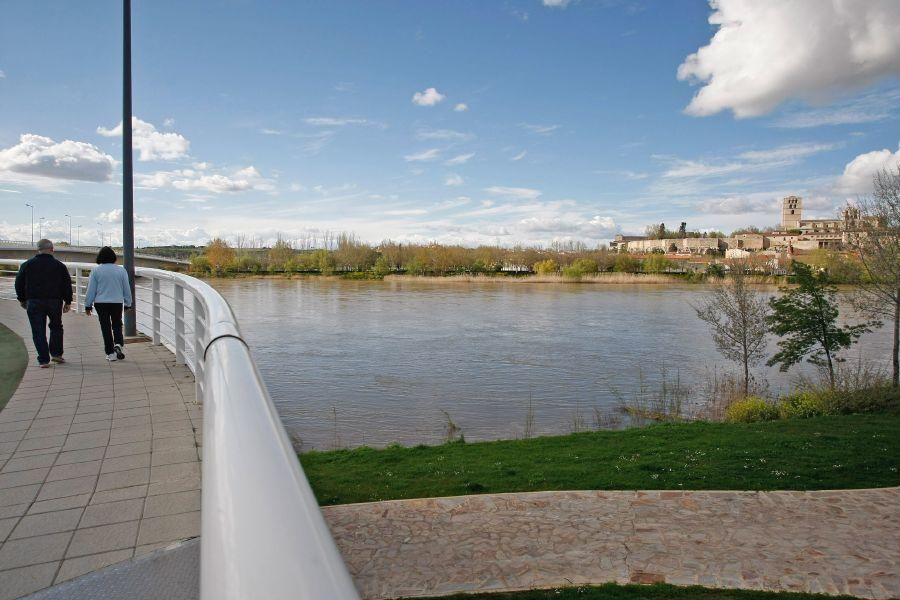 Crecida del río Duero a su paso por Zamora