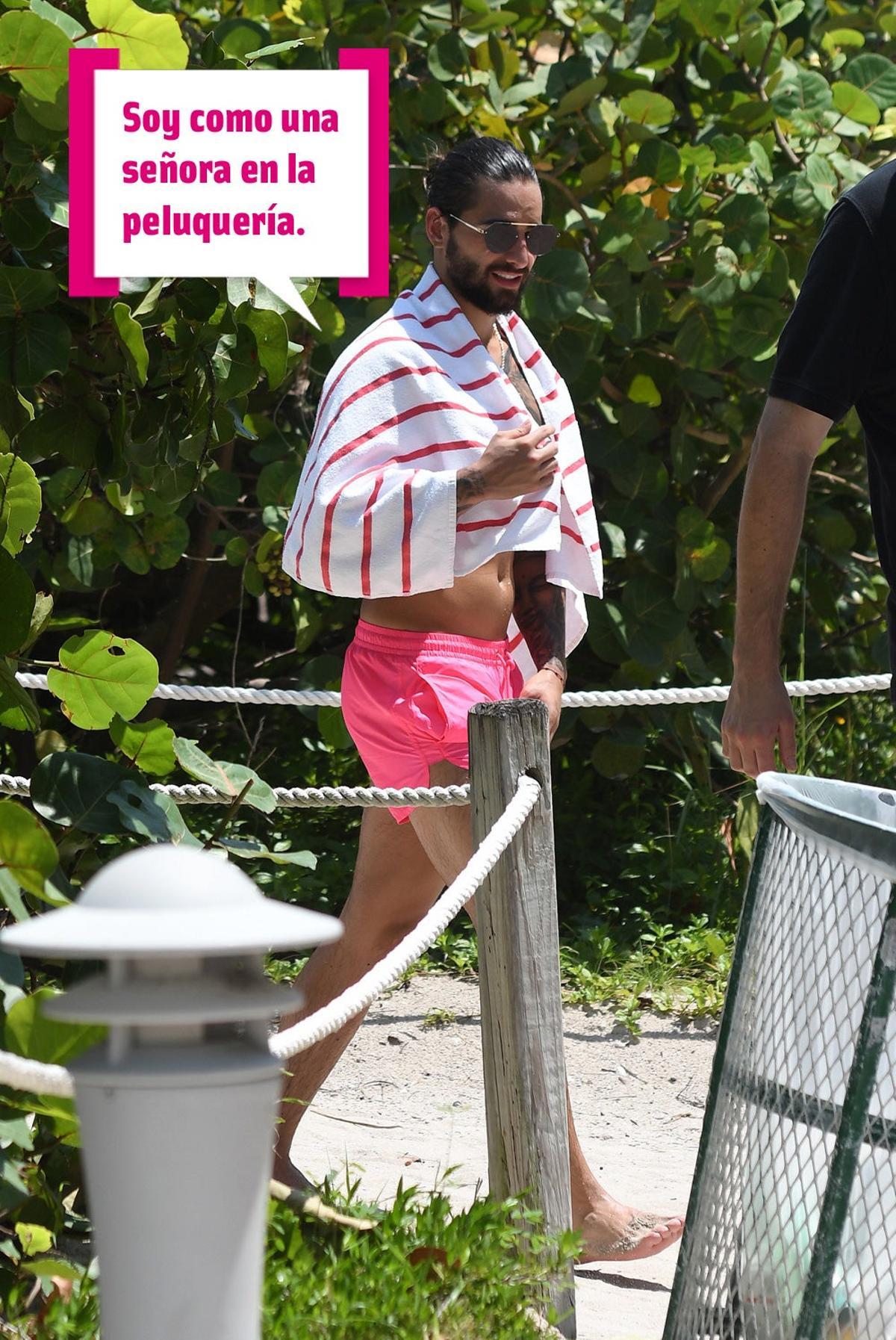 Maluma, como una señora recién peinada