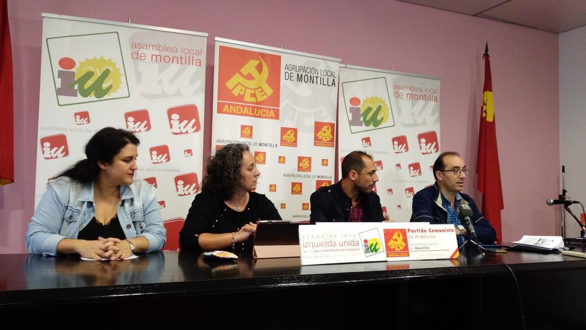 Un momento del acto de IU celebrado en Montilla.