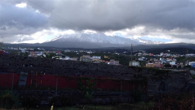 Nieve en el Teide, marzo 2017