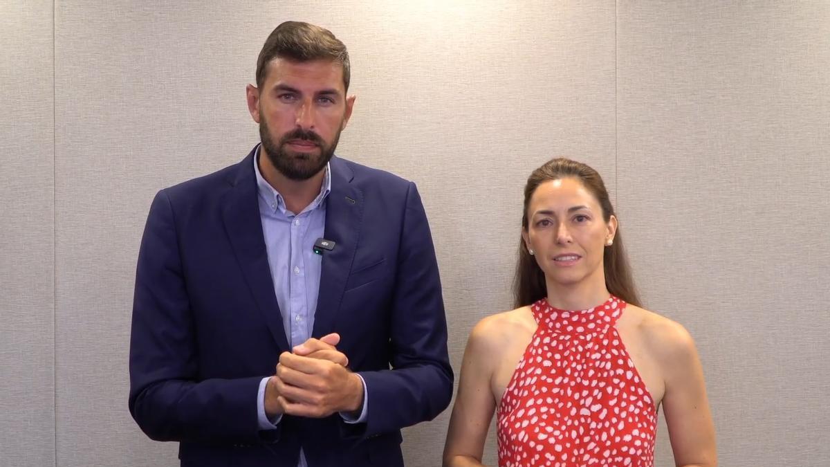 José Ángel Antelo y Virginia Martínez.