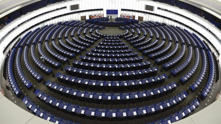 Vista del interior del Parlamento Europeo.