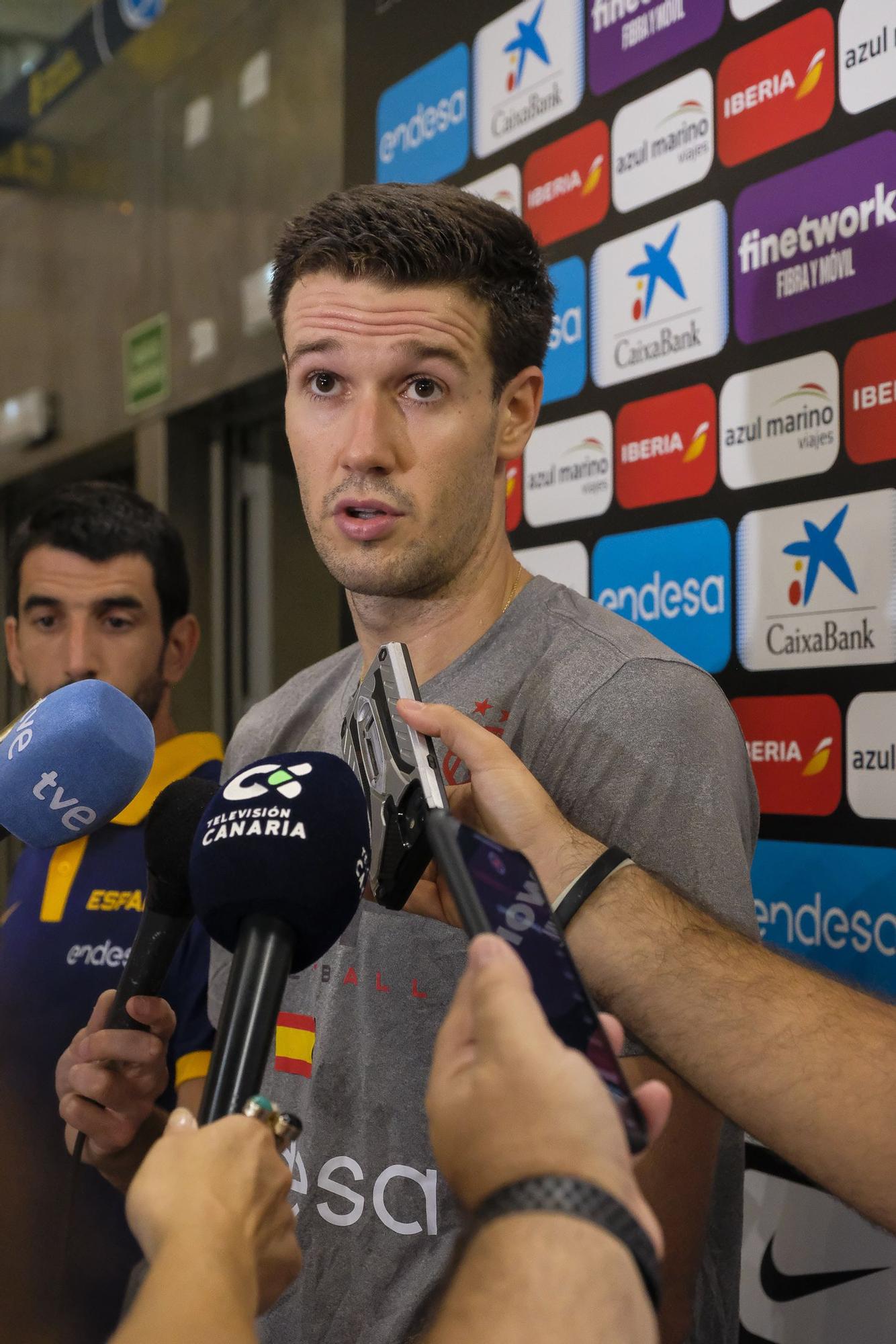 Entrenamiento de la selección española de baloncesto