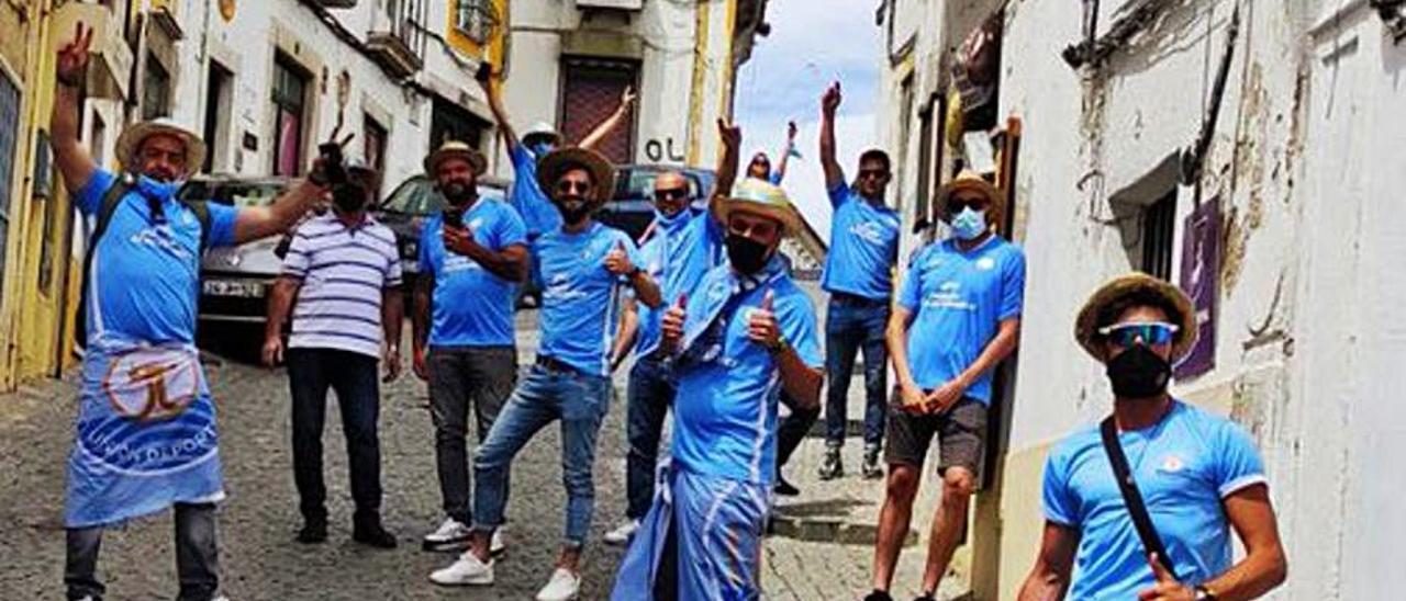 Aficionados de la Penya Pagesa desplazados a Badajoz. | PENYA PAGESA