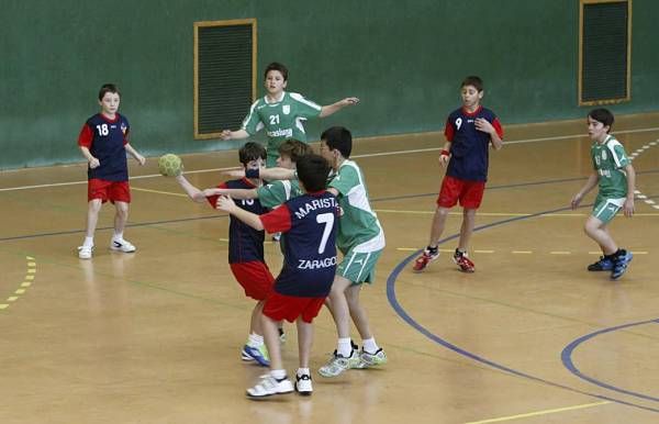 BALONMANO: Maristas-Casablanca (alevín masculino) / Maristas-Balonmano Aragón (infantil) / Maristas-Aragón Santa Isabel (benjamín mixto)