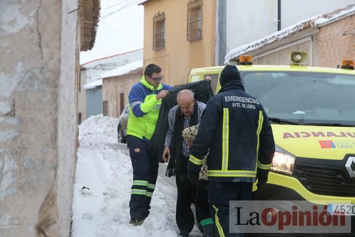 Nieve en Coy y Avilés (Lorca)