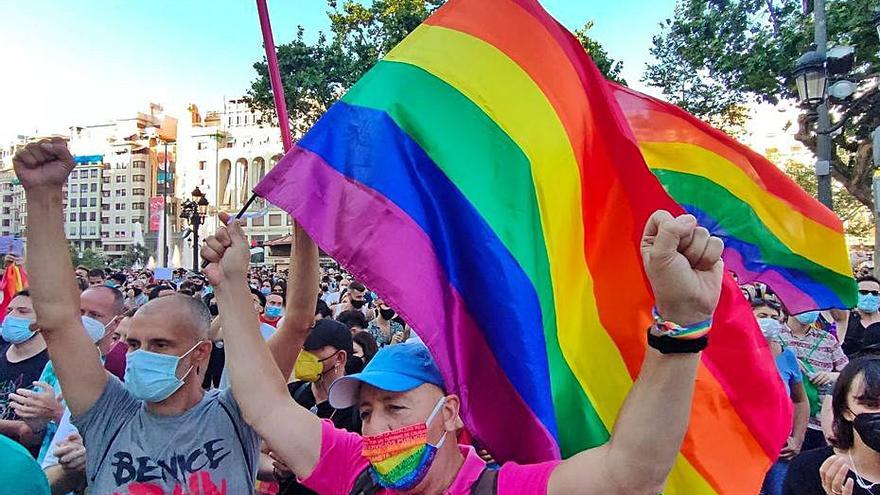 Concentració contra l’LGTBI-fòbia el mes de juliol passat
