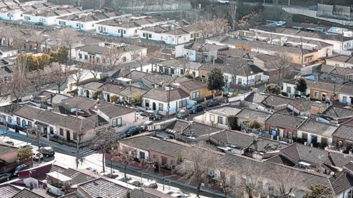 Las casas baratas de Can Peguera, la semana pasada.