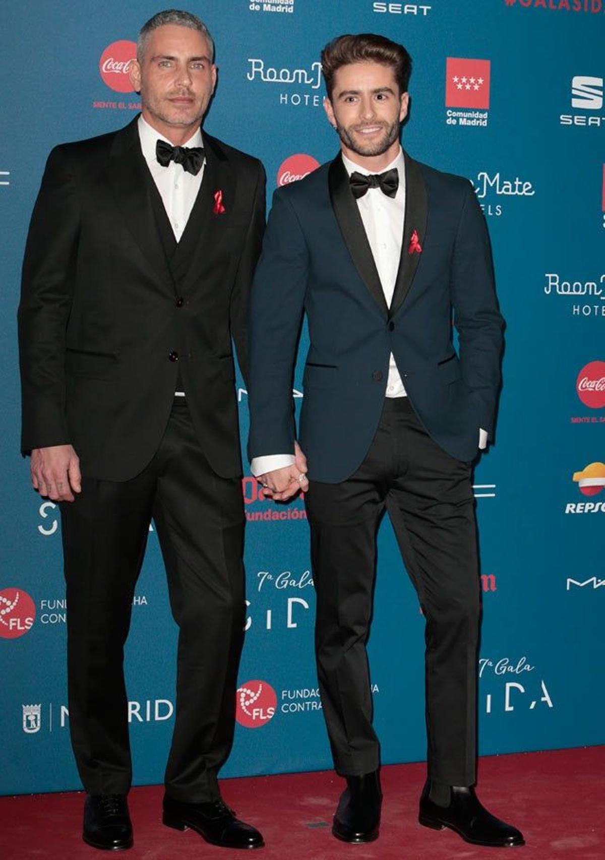 Pelayo Díaz y Sebastián Ferraro en la Gala contra el Sida 2016