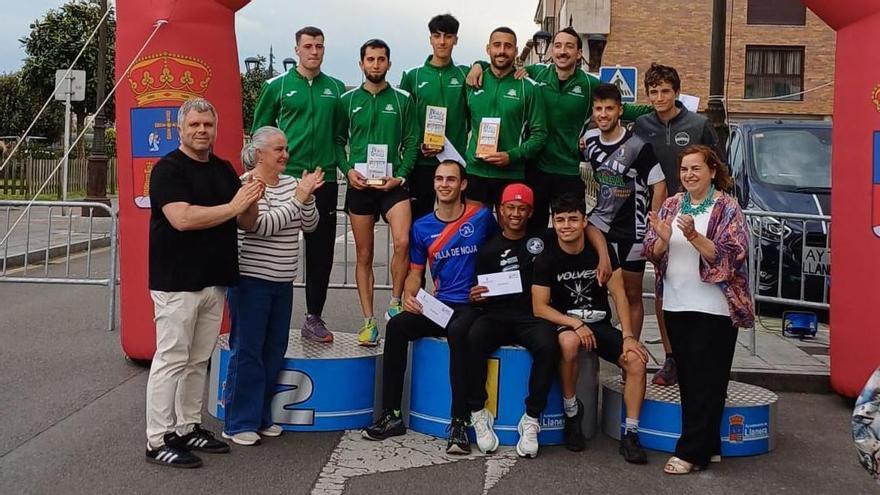 Laura López y Jaime Bueno vencen en la categoría Élite de la IV Milla Urbana de Llanera