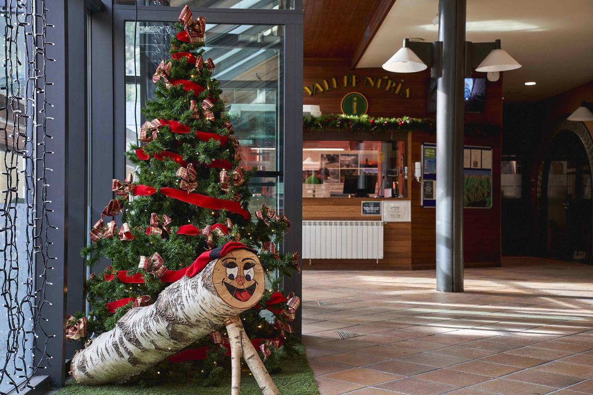 Tió de Nadal a la Vall de Núria.