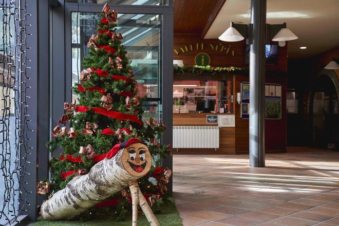 Tió de Nadal a la Vall de Núria.