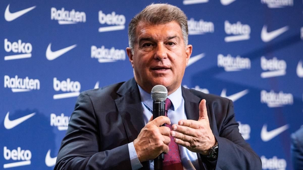 Laporta intervino de nuevo públicamente para los medios