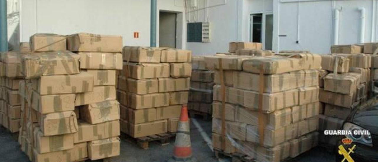 Las 11 toneladas de droga incautada en Santa Pola en 2009