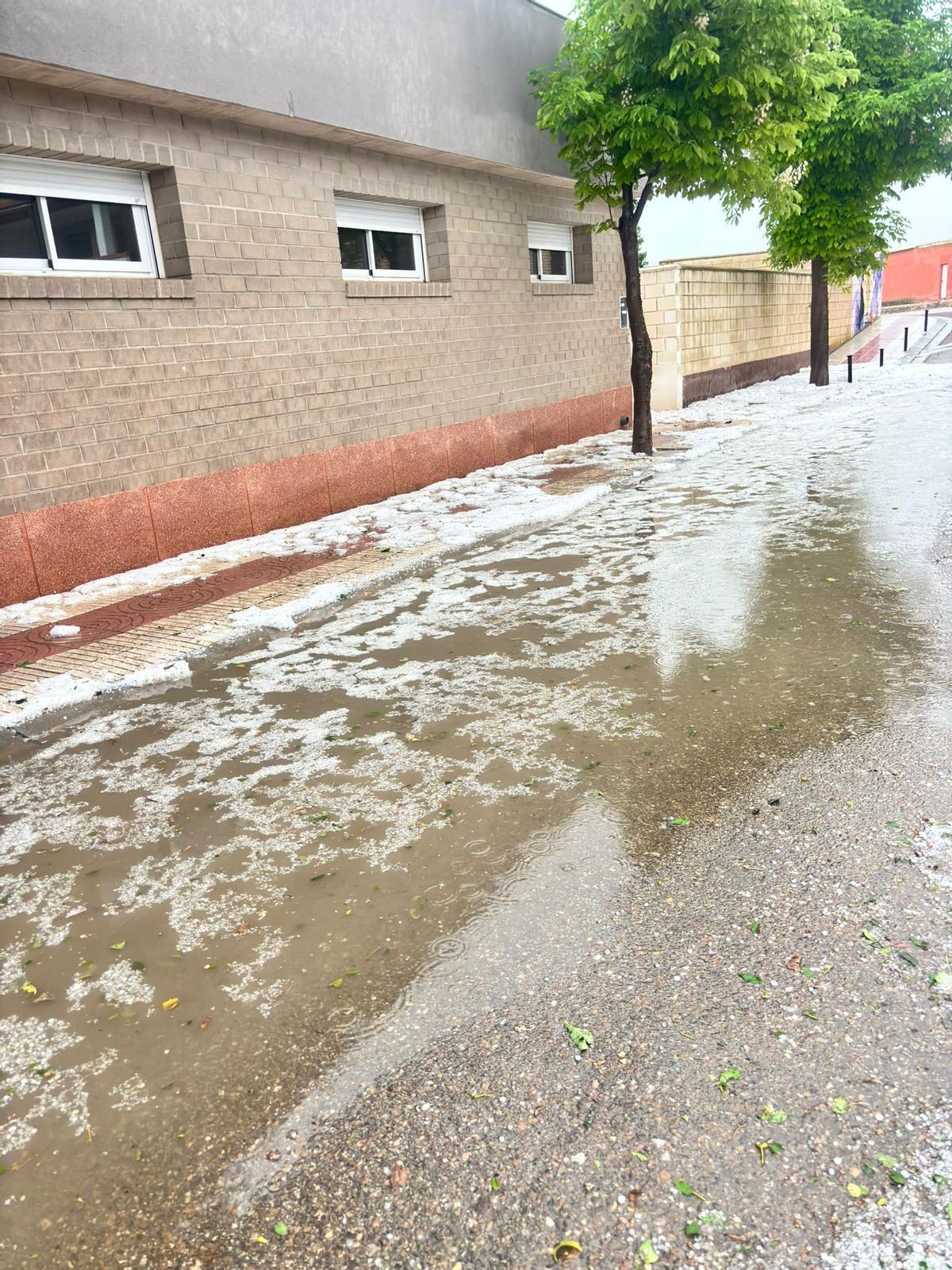 Imágenes de la granizada en Lécera y Oliete
