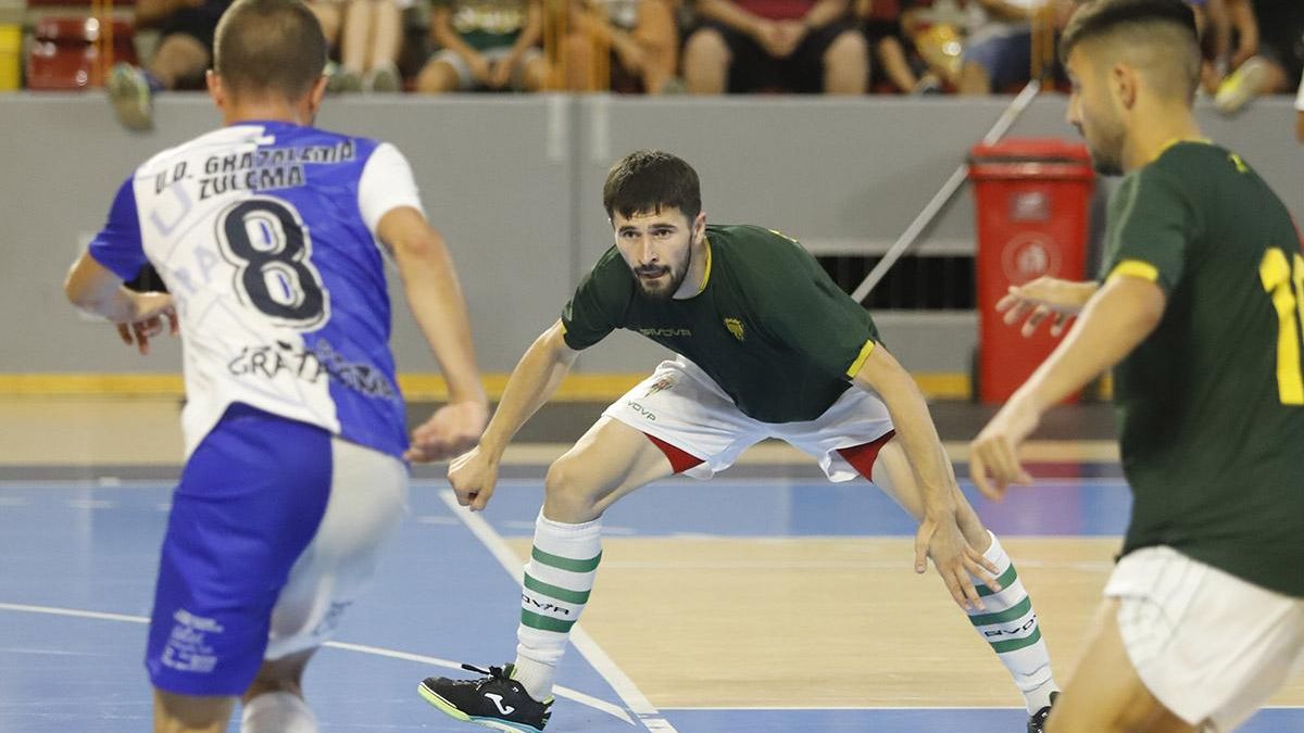 Mykytiuk en el amistoso Córdoba Futsal - Grazalema, en imágenes