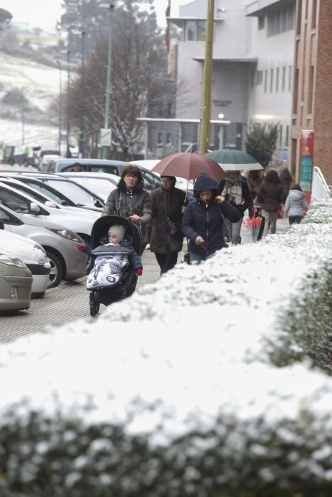 La nevada en la comarca de Avilés