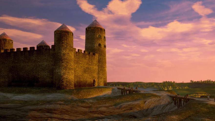 Presenten una recreació virtual en 3D del castell carolingi d&#039;Ullastret