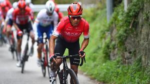 Nairo, durante la etapa del Tour de los Alpes Marítimos y del Var