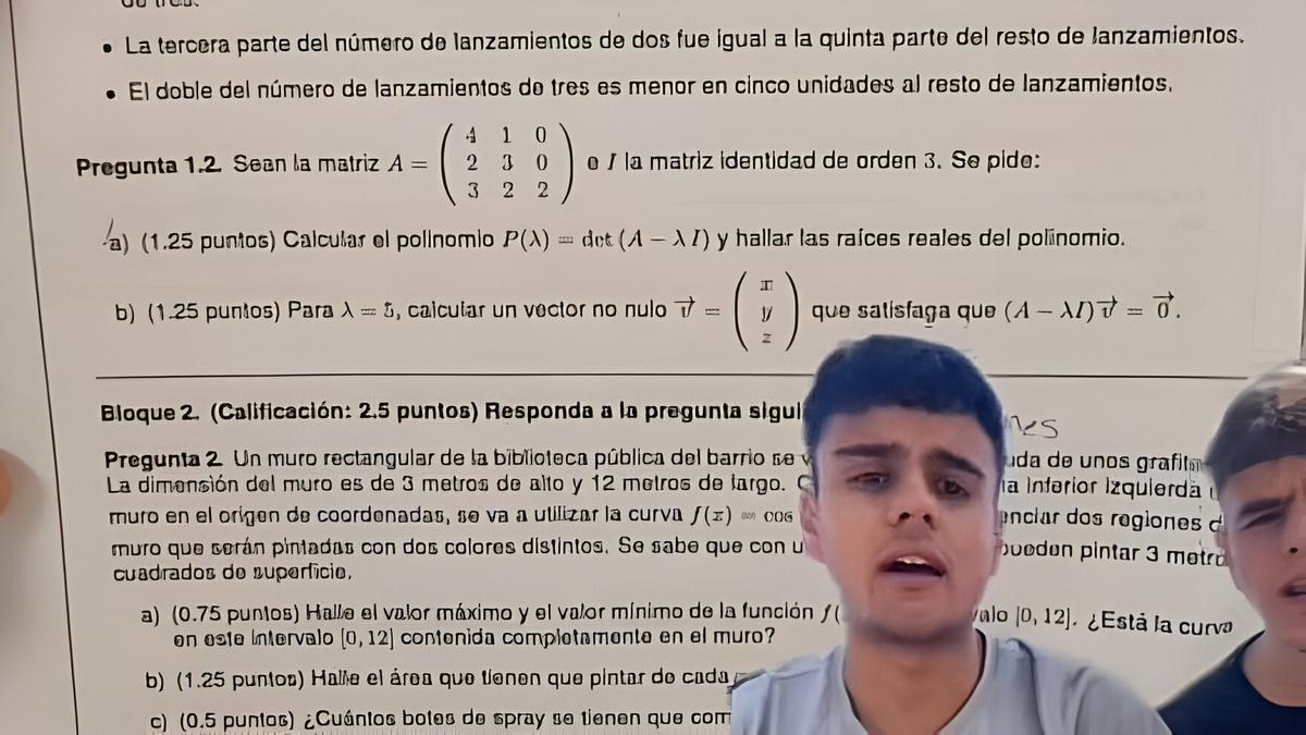 Opinan del polémico examen de Matemáticas de la PAU de Madrid desde Andalucía.