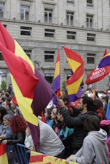 Las protestas en la plaza de La Escandalera