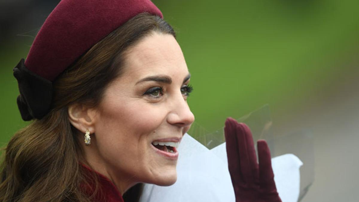 Kate Middleton en la misa de Navidad de la familia real británica