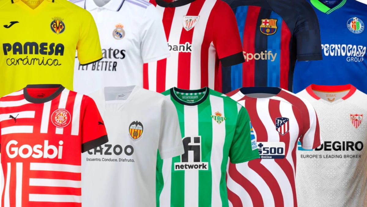 Así son todas las camisetas de LaLiga 2022/23: Castore, criptomonedas y  sponsors tradicionales