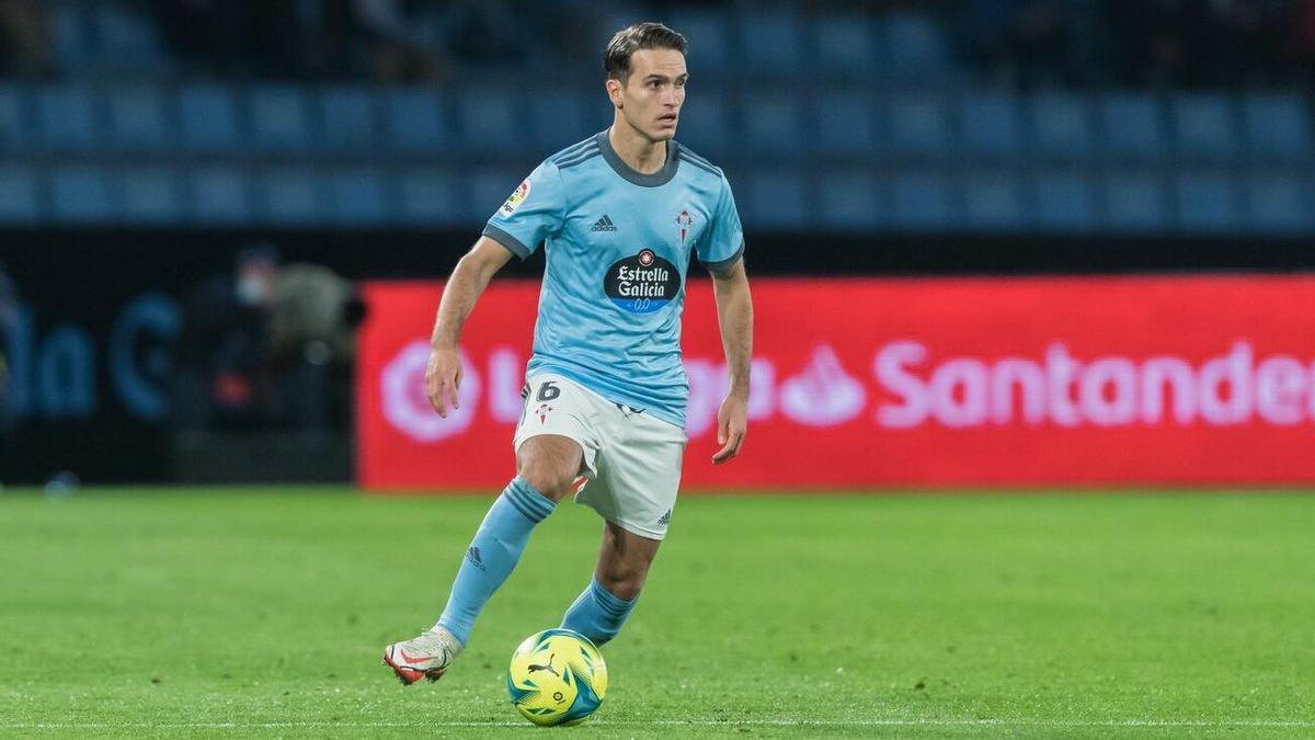 Denis Suárez durante un encuentro con el Celta esta temporada