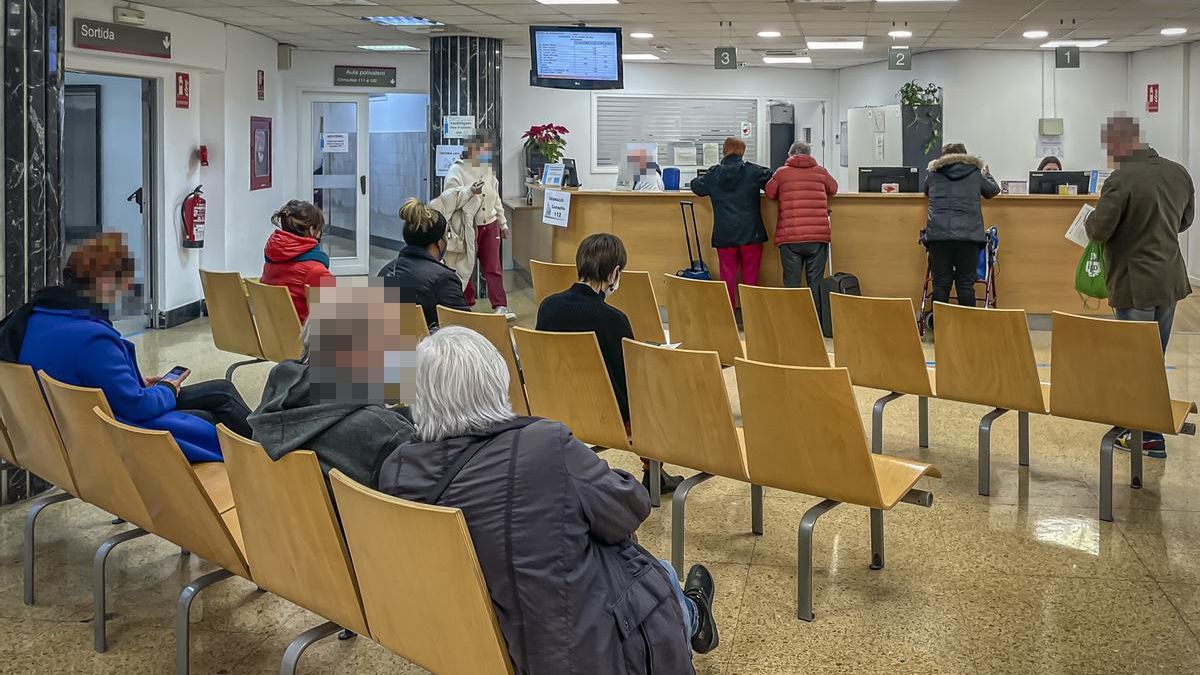 sala de espera del CAP Manso, en Barcelona