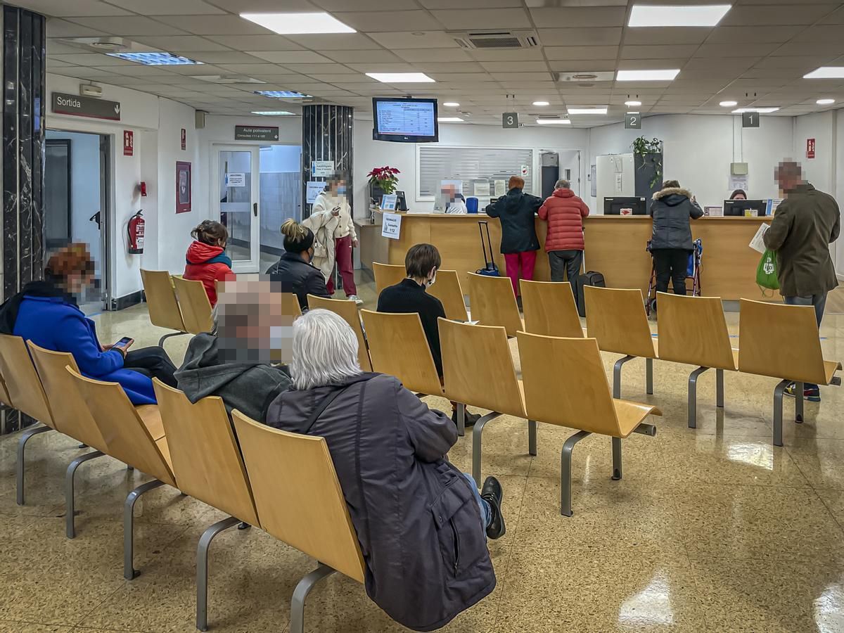 sala de espera del CAP Manso, en Barcelona