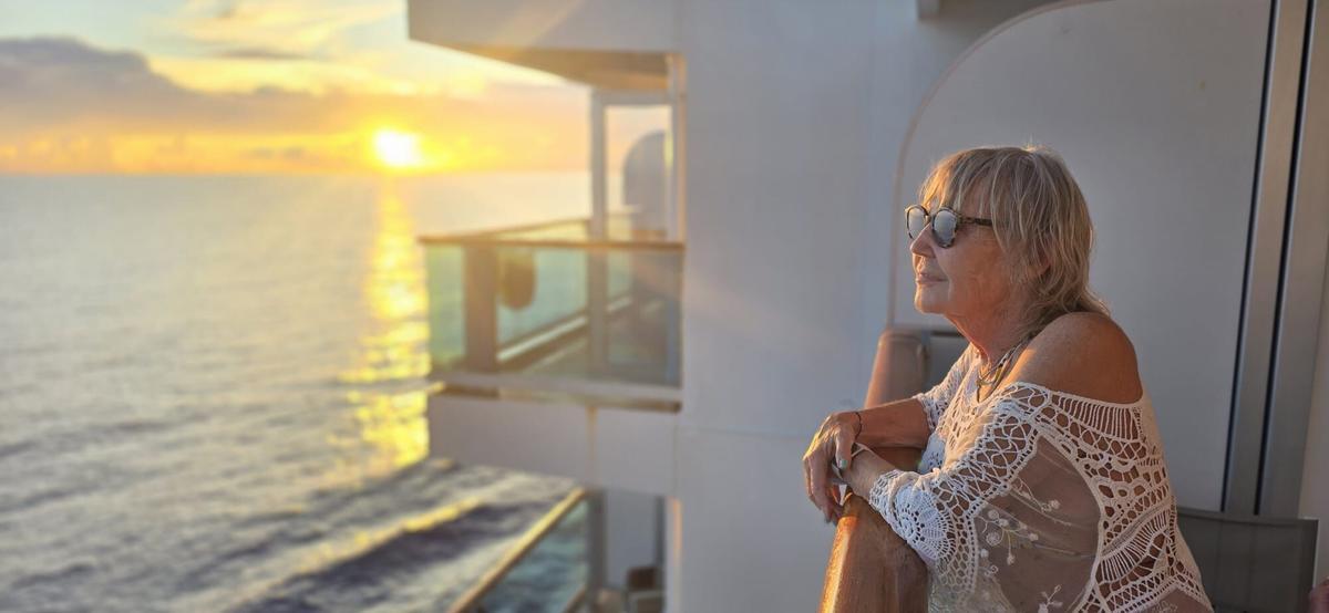 Maite Pons Pallarès, jubilada que acaba de dar la vuelta al mundo en crucero en 129 días, a bordo del 'Costa Deliziosa'.