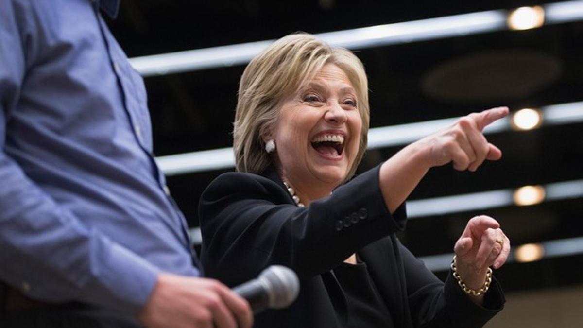 Hillary Clinton en el segundo debate demócrata Iowa