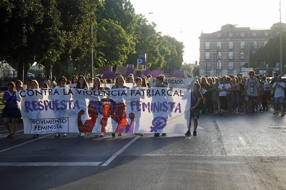 Protesta en Murcia contra la excarcelación de La Manada