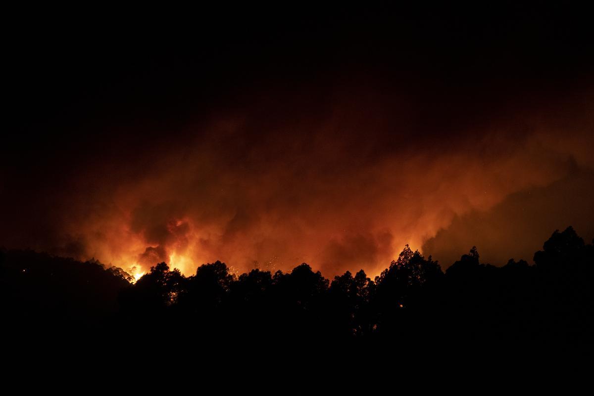 El incendio forestal de Tenerife, sin control