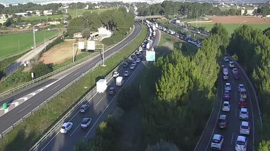 Accidente en la autopista de Llucmajor