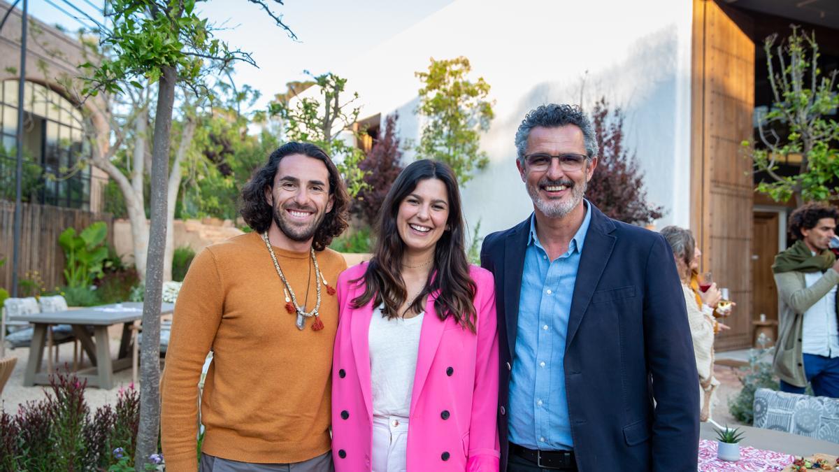David Arraya, Marta Cardoso y Nacho Muelas, directivos de Six Senses Ibiza.