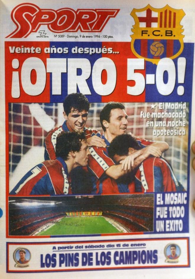 1994 - Segunda manita del FC Barcelona al Real Madrid