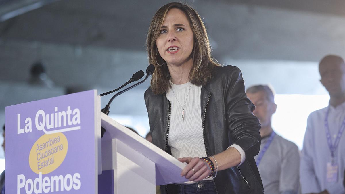 Belarra afirma que la izquierda necesita a Irene Montero "para reequilibrar la balanza"