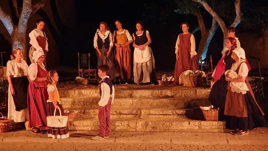 Una de las representaciones en el Festival del Tuero.