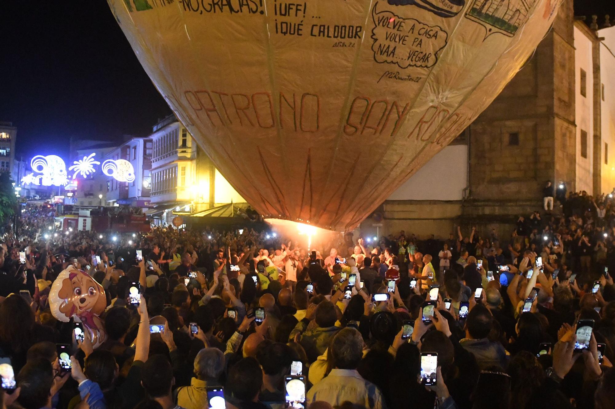 Y el globo más grande del mundó surcó el cielo gallego