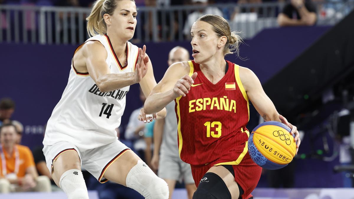 Final entre España y Alemania de baloncesto femenino 3x3.
