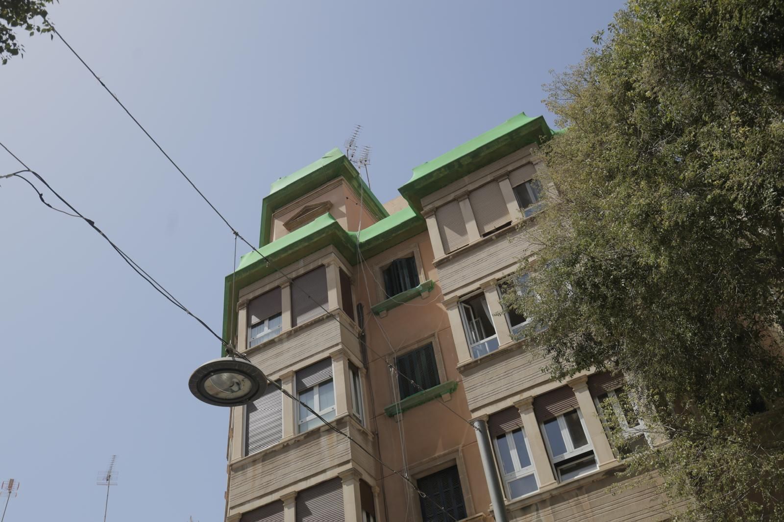 Derrumbe de un edificio en la calle Blanquerna de Palma