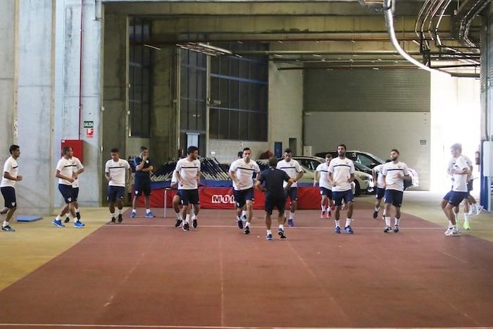 Primer entrenamiento del Málaga CF con Juande Ramos