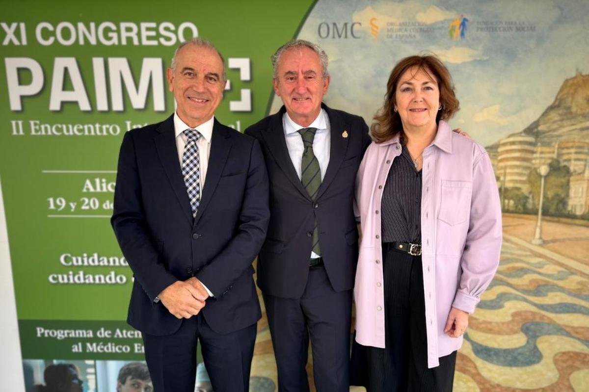 Presentación de los datos del programa de atención al médico enfermo durante el congreso que se celebra en Alicante, este jueves